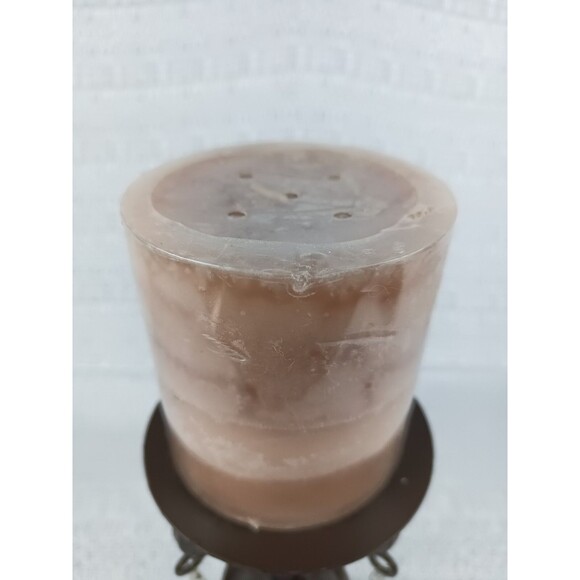 Rustic Tall Iron Candelabra With Crystals And Unopened New Candle - Picture 4 of 5